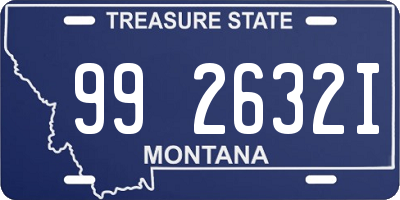 MT license plate 992632I