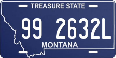 MT license plate 992632L