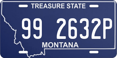 MT license plate 992632P