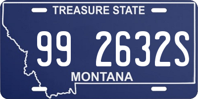 MT license plate 992632S