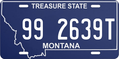 MT license plate 992639T