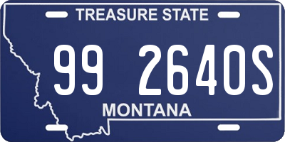 MT license plate 992640S