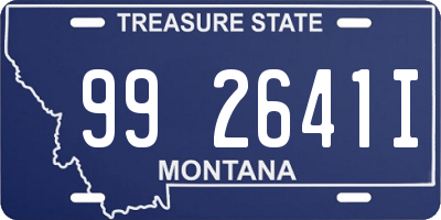 MT license plate 992641I