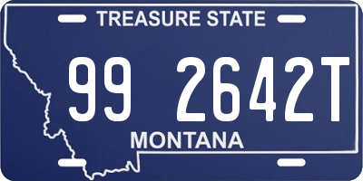 MT license plate 992642T