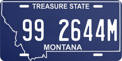 MT license plate 992644M