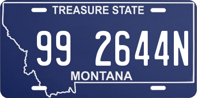 MT license plate 992644N