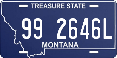 MT license plate 992646L