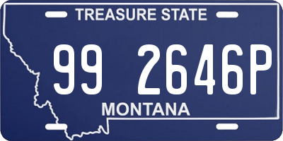 MT license plate 992646P