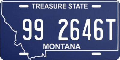 MT license plate 992646T