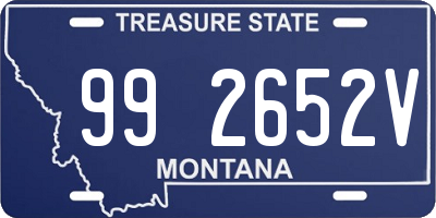 MT license plate 992652V