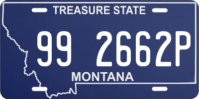 MT license plate 992662P