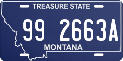 MT license plate 992663A