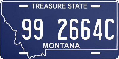 MT license plate 992664C