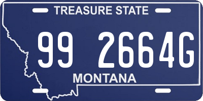 MT license plate 992664G