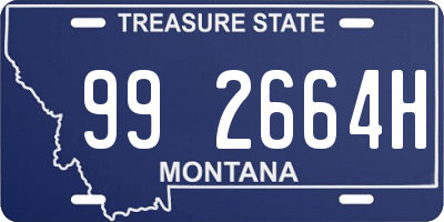 MT license plate 992664H