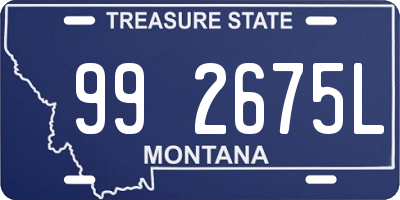 MT license plate 992675L