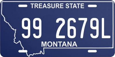 MT license plate 992679L