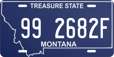 MT license plate 992682F