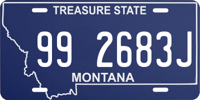 MT license plate 992683J