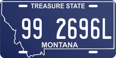 MT license plate 992696L