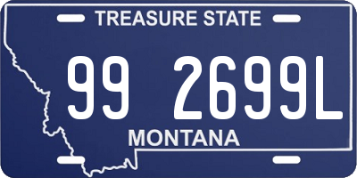 MT license plate 992699L