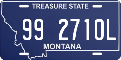 MT license plate 992710L