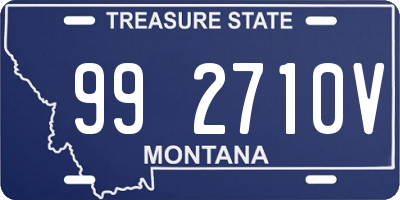 MT license plate 992710V