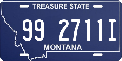 MT license plate 992711I