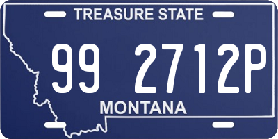 MT license plate 992712P