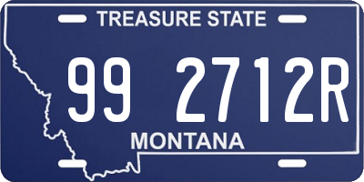 MT license plate 992712R