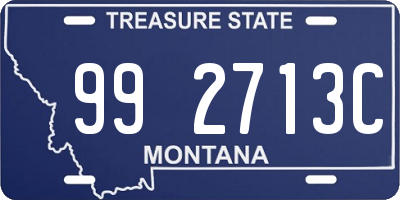 MT license plate 992713C