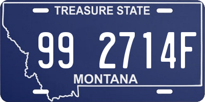 MT license plate 992714F