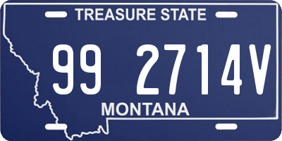 MT license plate 992714V