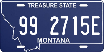 MT license plate 992715E