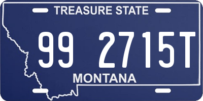 MT license plate 992715T