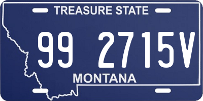 MT license plate 992715V