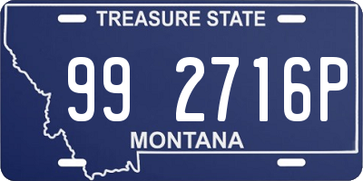 MT license plate 992716P