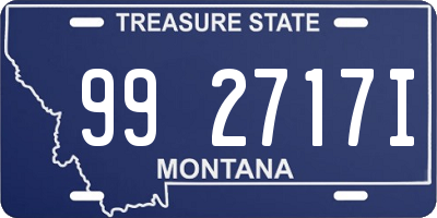 MT license plate 992717I