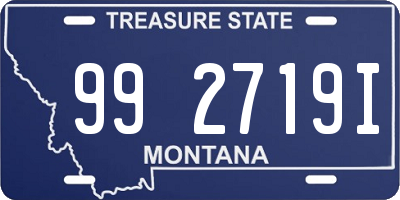 MT license plate 992719I