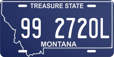 MT license plate 992720L