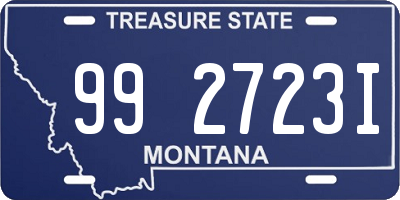 MT license plate 992723I