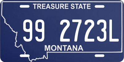 MT license plate 992723L