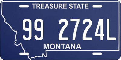 MT license plate 992724L