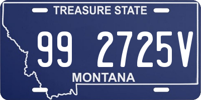 MT license plate 992725V