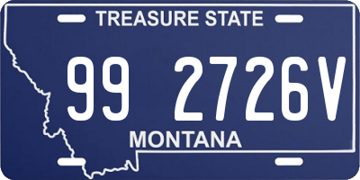 MT license plate 992726V