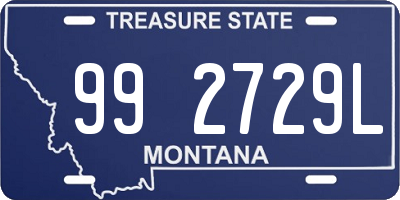 MT license plate 992729L