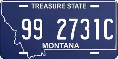 MT license plate 992731C