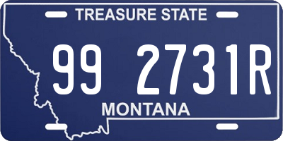 MT license plate 992731R