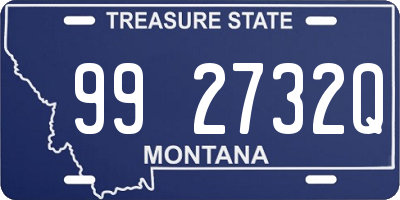 MT license plate 992732Q