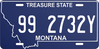 MT license plate 992732Y